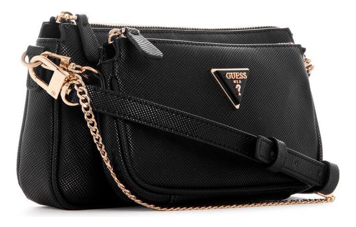 Cartera Guess Mujer Noelle Dbl Pouch Crossbody Negro-1