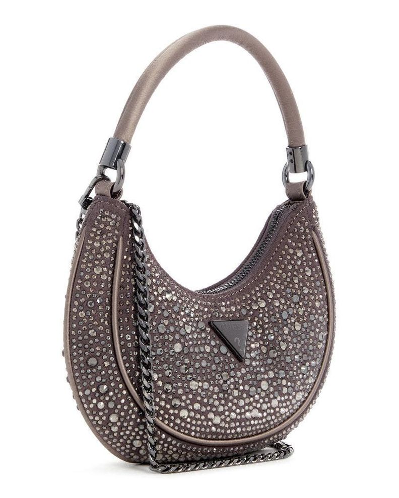 Cartera Guess Mujer Zalina Small Hobo Gris-1
