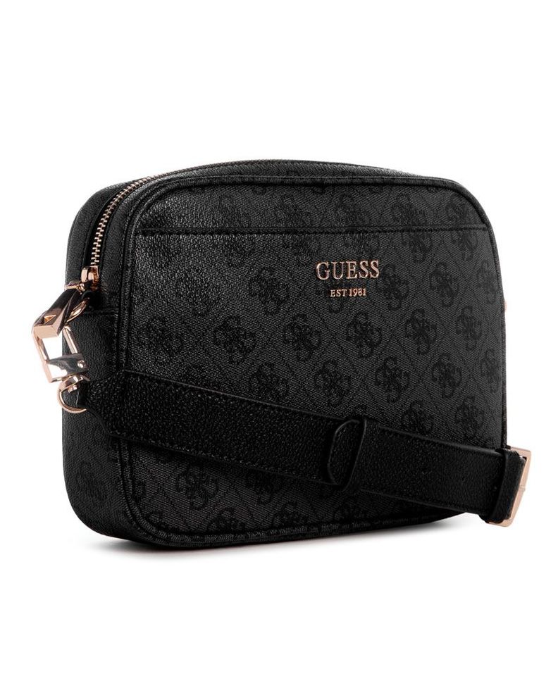 Cartera Guess Mujer Vikky Ii Camera Crossbody Gris-1