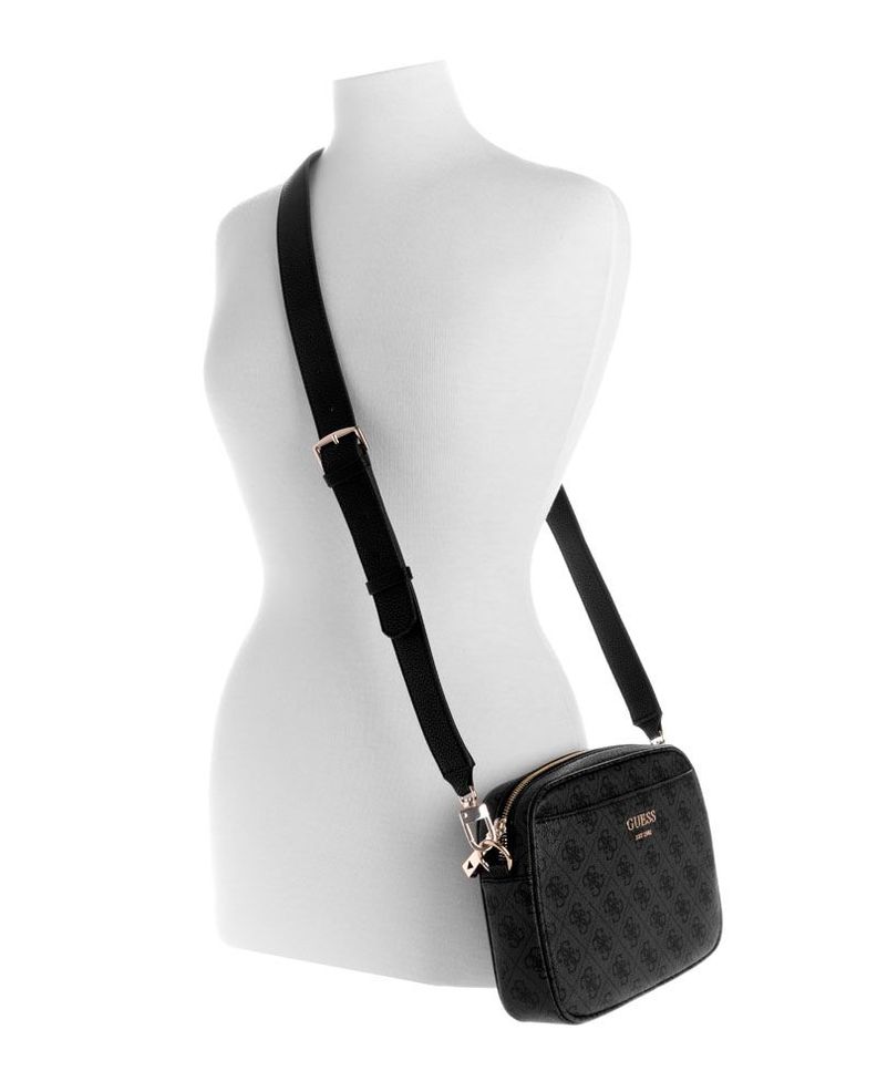 Cartera Guess Mujer Vikky Ii Camera Crossbody Gris-4