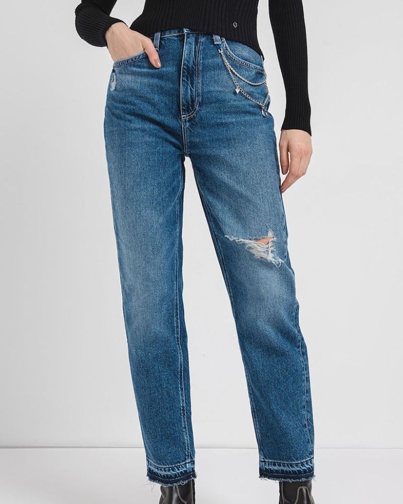 Jeans Guess Mujer Mom Azul-0