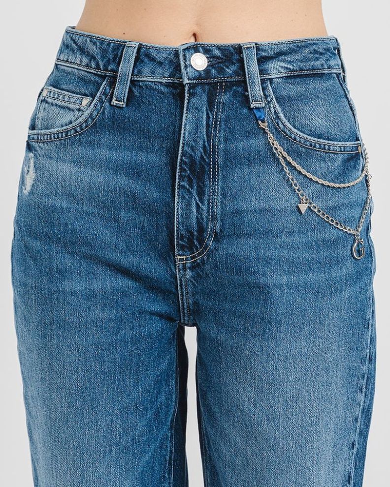 Jeans Guess Mujer Mom Azul-1