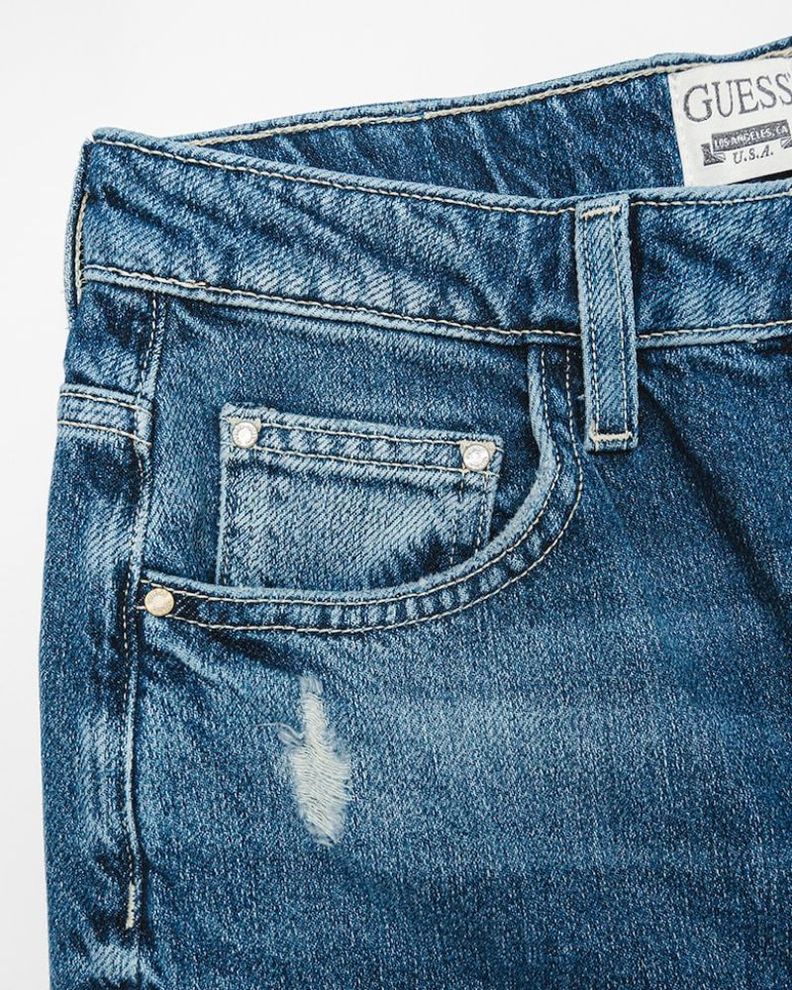 Jeans Guess Mujer Mom Azul-2