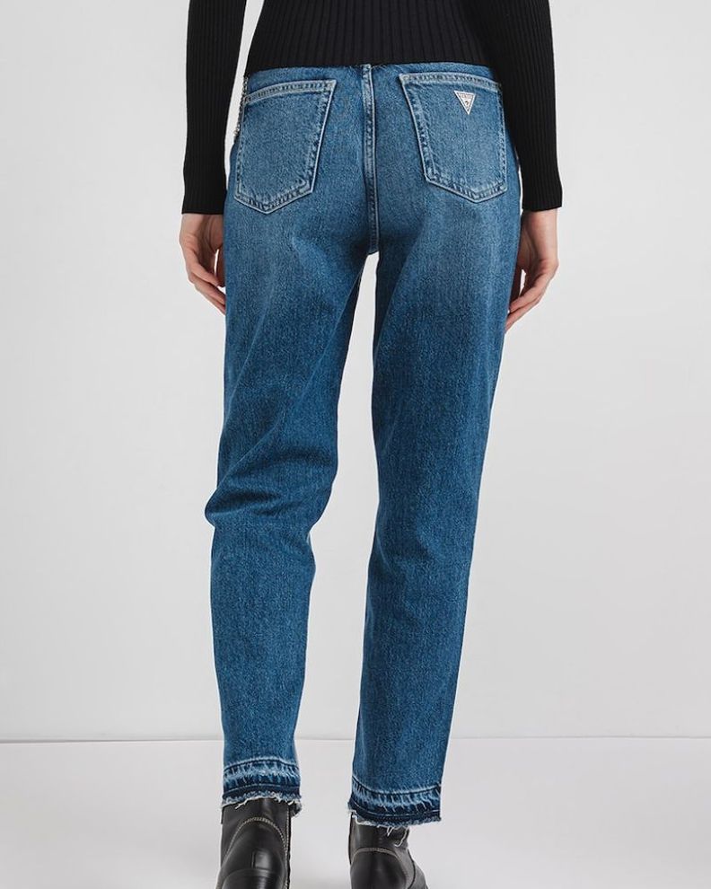 Jeans Guess Mujer Mom Azul-3