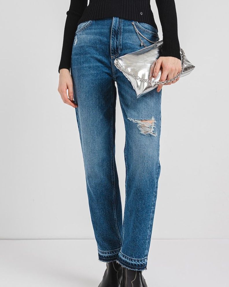 Jeans Guess Mujer Mom Azul-5