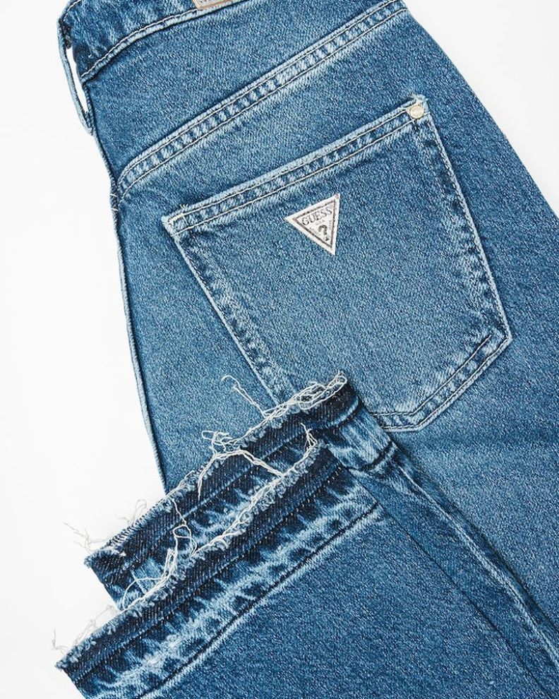 Jeans Guess Mujer Mom Azul-7