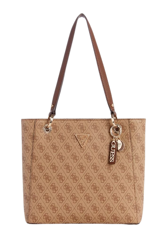 Cartera Guess Mujer Noelle Small Noel Tote Café-0