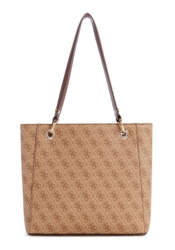 Cartera Guess Mujer Noelle Small Noel Tote Café-2