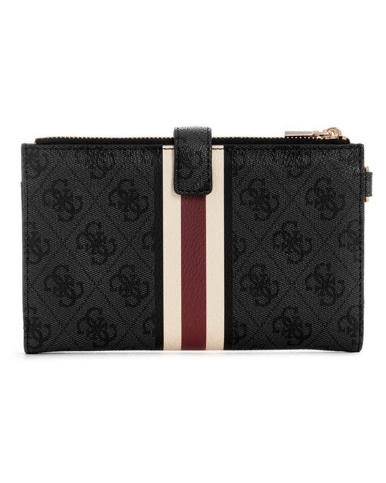 Billetera Guess Mujer Laurel Slg Dbl Zip Organizer Gris-1
