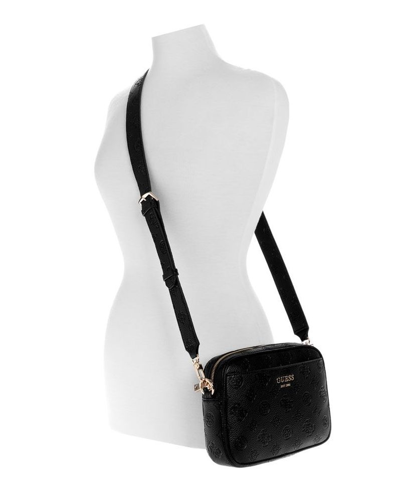 Cartera Guess Mujer Vikky Ii Camera Crossbody Negro-4