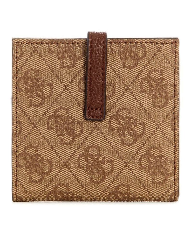 Billetera Guess Mujer Laurel Slg Tab Card Case Café-1