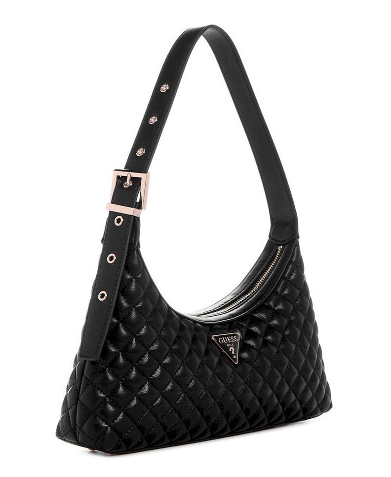 Cartera Guess Mujer Eco Rianee Shoulder Bag Negro-1