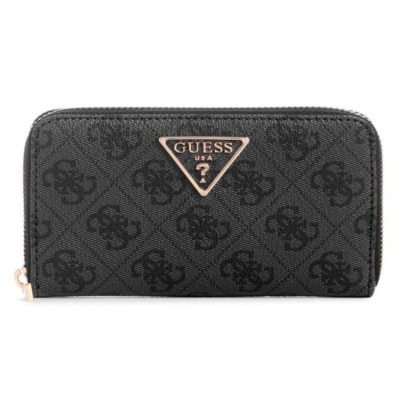 Billetera Guess Mujer Laurel Slg Medium Zip Around Gris-0