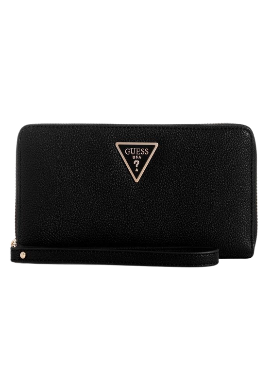 Billetera Guess Mujer Laurel Large Zip Around - Negro-0