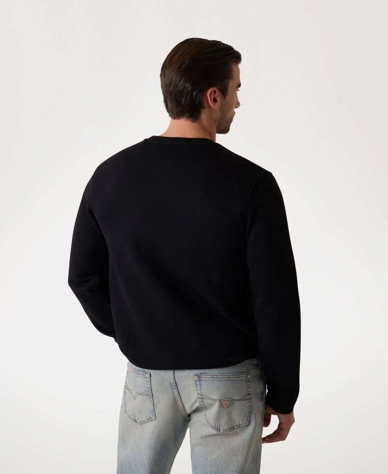 Poleron Guess Hombre Beau Cn Sweatshirt Negro-2