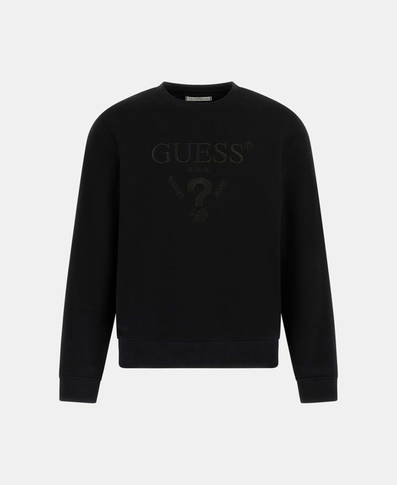 Poleron Guess Hombre Beau Cn Sweatshirt Negro-4