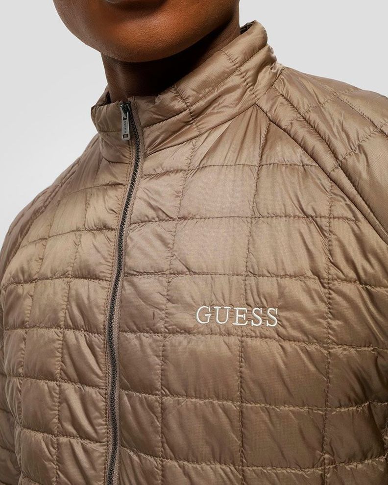 Chaqueta Guess Hombre Super Light Jkt Packable Café-2