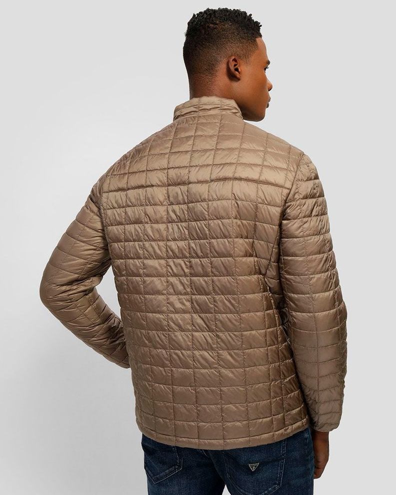 Chaqueta Guess Hombre Super Light Jkt Packable Café-3