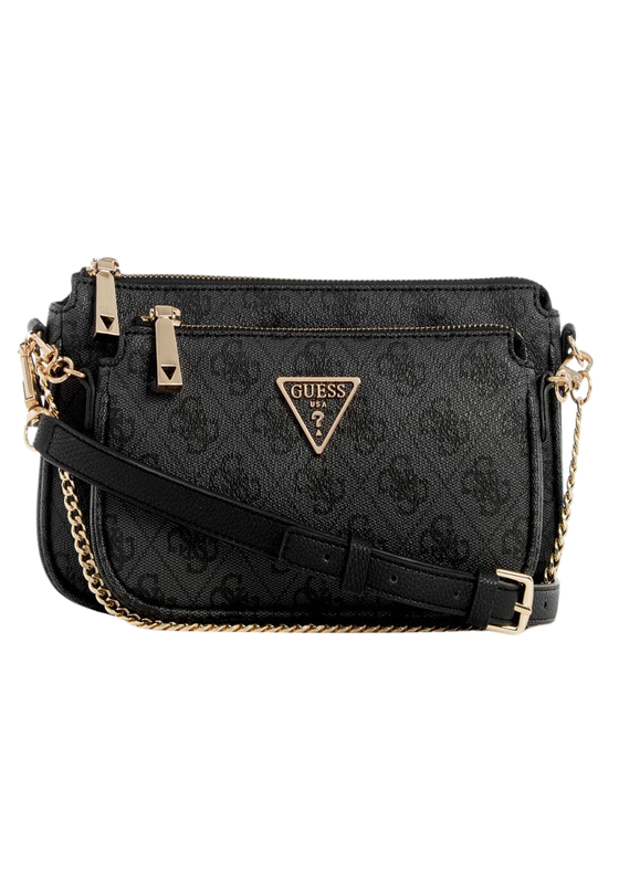 Cartera Guess Mujer Noelle Dbl Pouch Crossbody Carbon-0