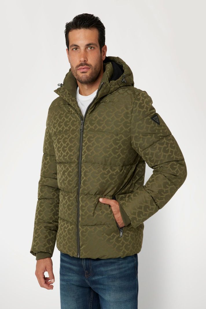 Chaqueta Guess Hombre Monogram Puffa Jkt Verde-0