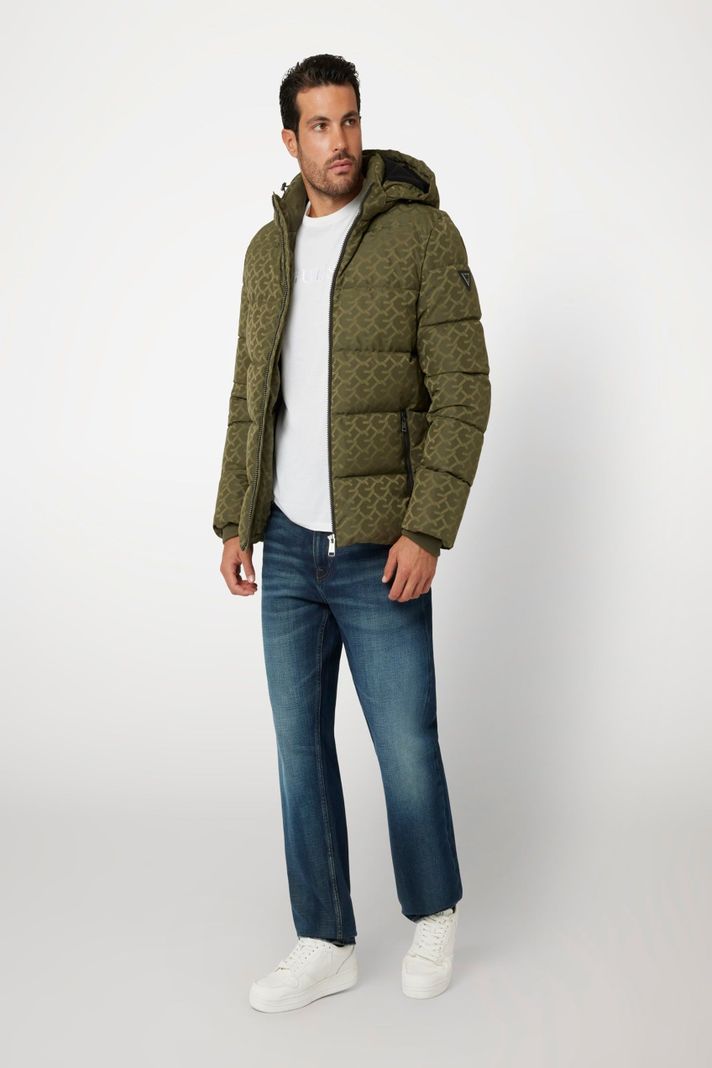 Chaqueta Guess Hombre Monogram Puffa Jkt Verde-1