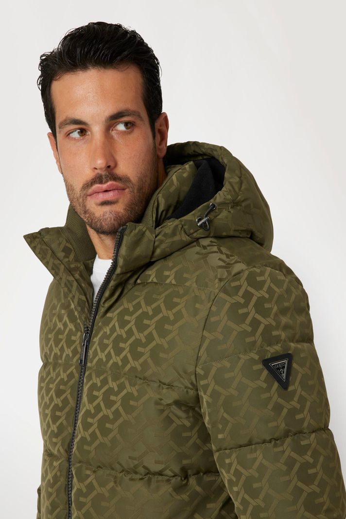 Chaqueta Guess Hombre Monogram Puffa Jkt Verde-3