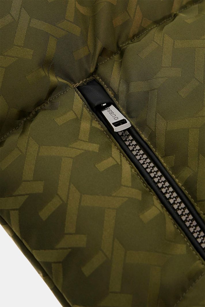 Chaqueta Guess Hombre Monogram Puffa Jkt Verde-5