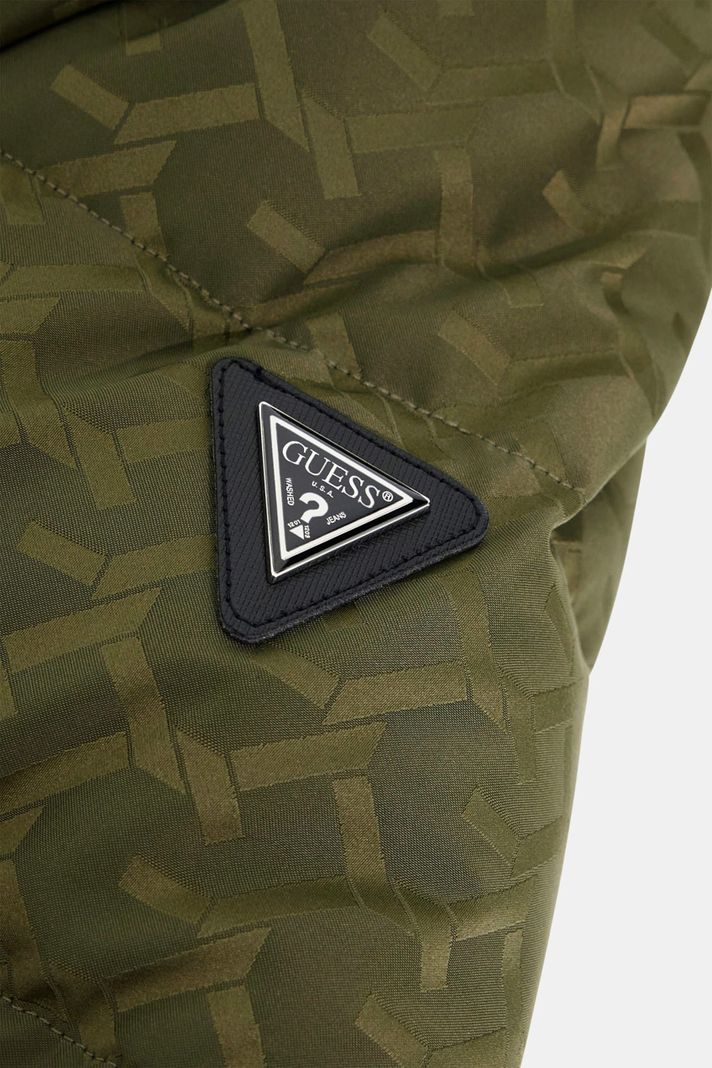Chaqueta Guess Hombre Monogram Puffa Jkt Verde-6