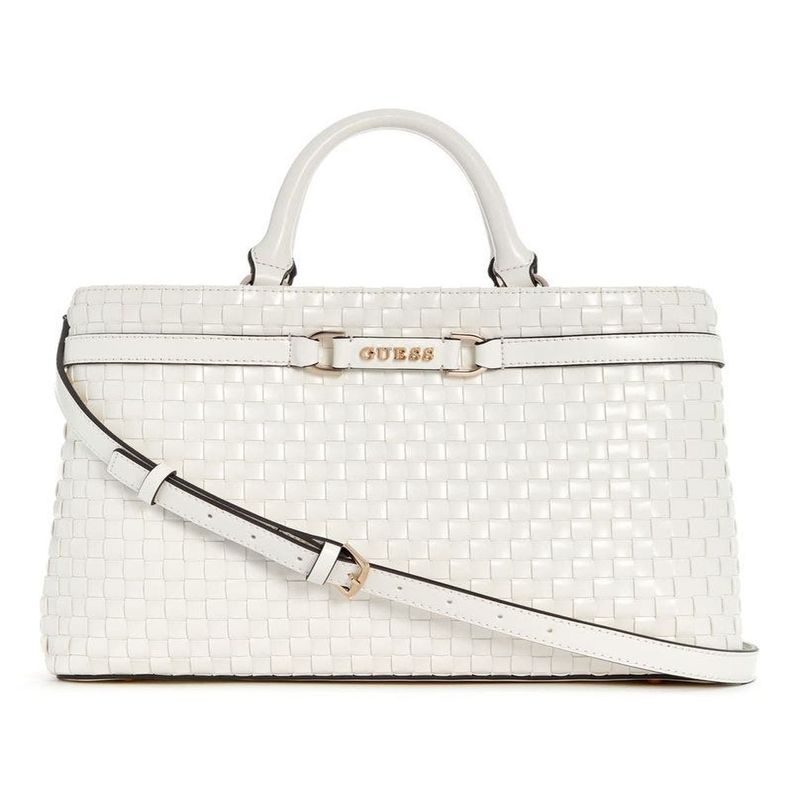 Cartera Guess Mujer Majka Girlfriend Satchel Blanco-0