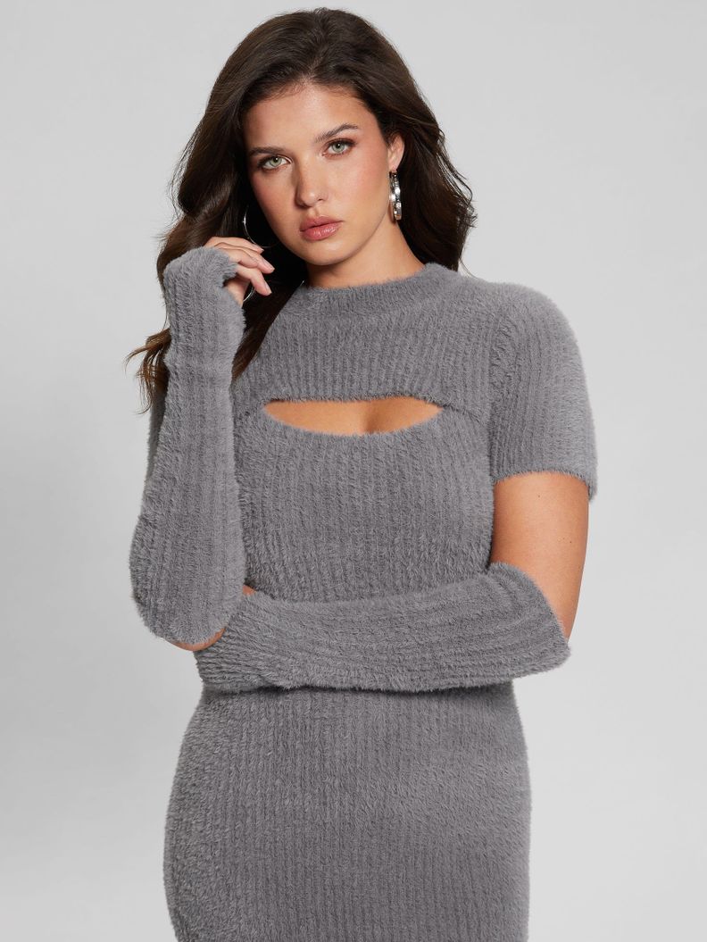Vestido Guess Mujer Es Detach Slv Meteor Fuz Drs Gris-2