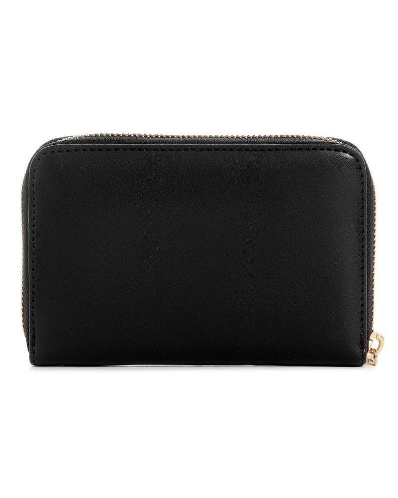 Billetera Guess Mujer Laurel Medium Zp Around Negro-1