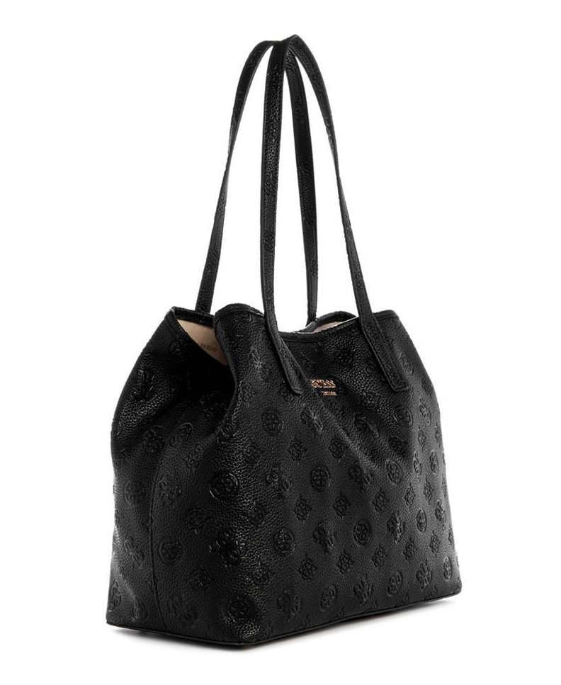 Cartera Guess Mujer Vikky Ii 2 In 1 Tote Negro.-1