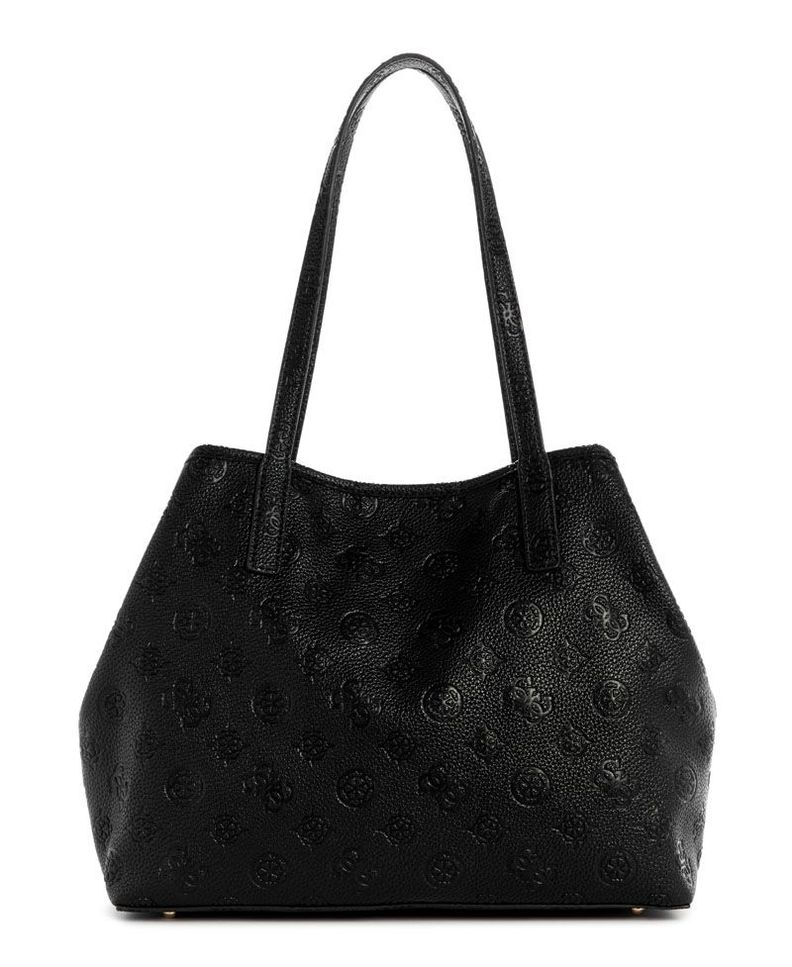 Cartera Guess Mujer Vikky Ii 2 In 1 Tote Negro.-2