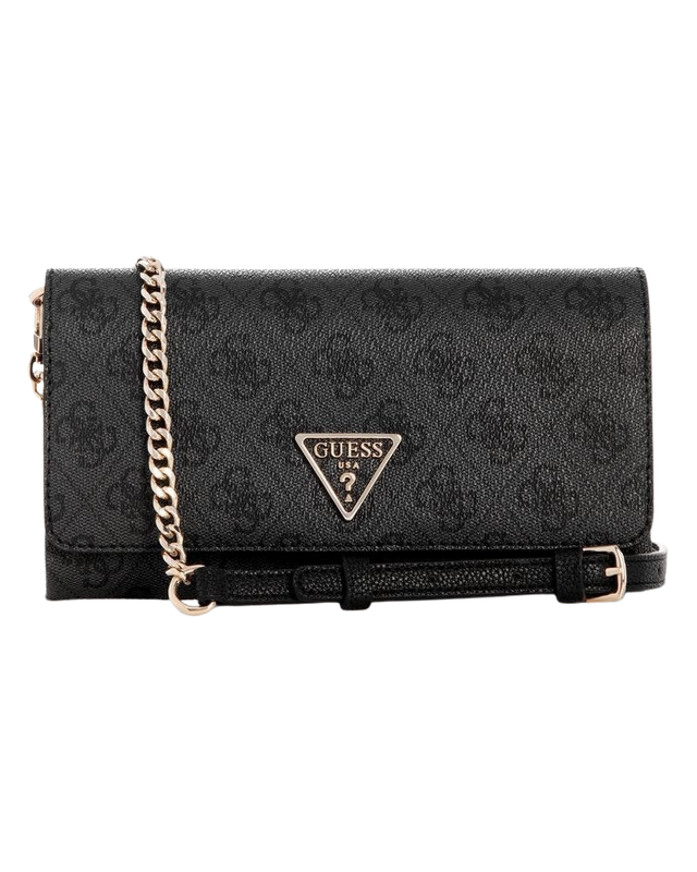 Cartera Guess Mujer Noelle Xbody Flap Organizer Carbón-0