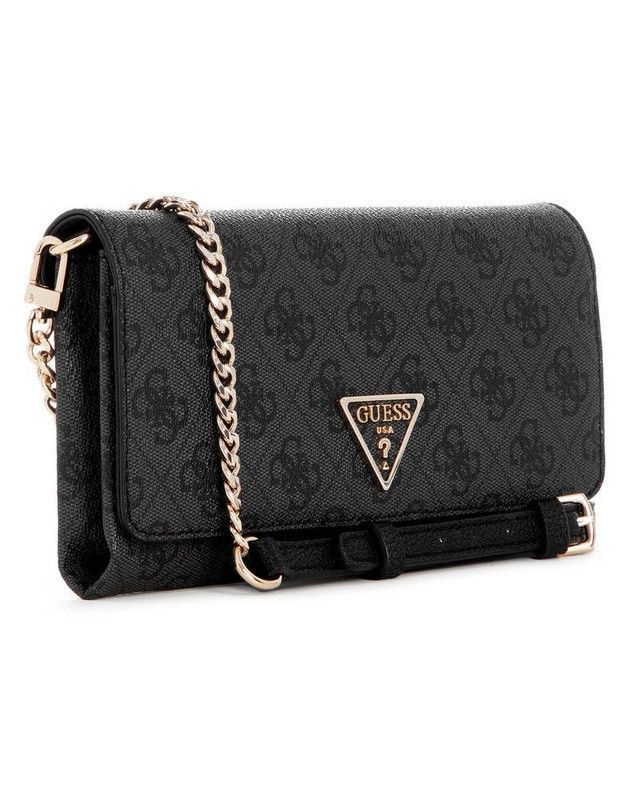 Cartera Guess Mujer Noelle Xbody Flap Organizer Carbón-1