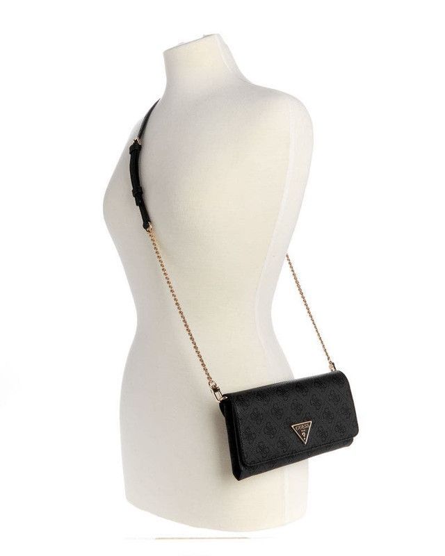 Cartera Guess Mujer Noelle Xbody Flap Organizer Carbón-4