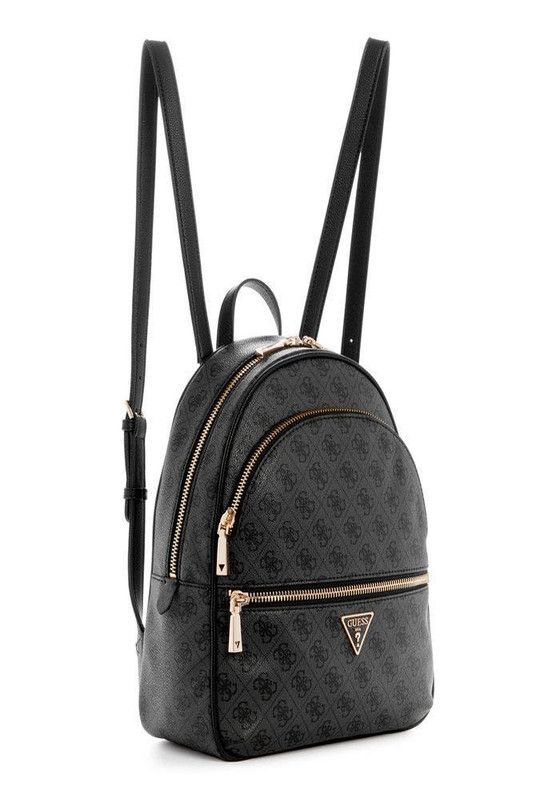 Mochila Guess Mujer Manhattan Large Backpack Carbón-1