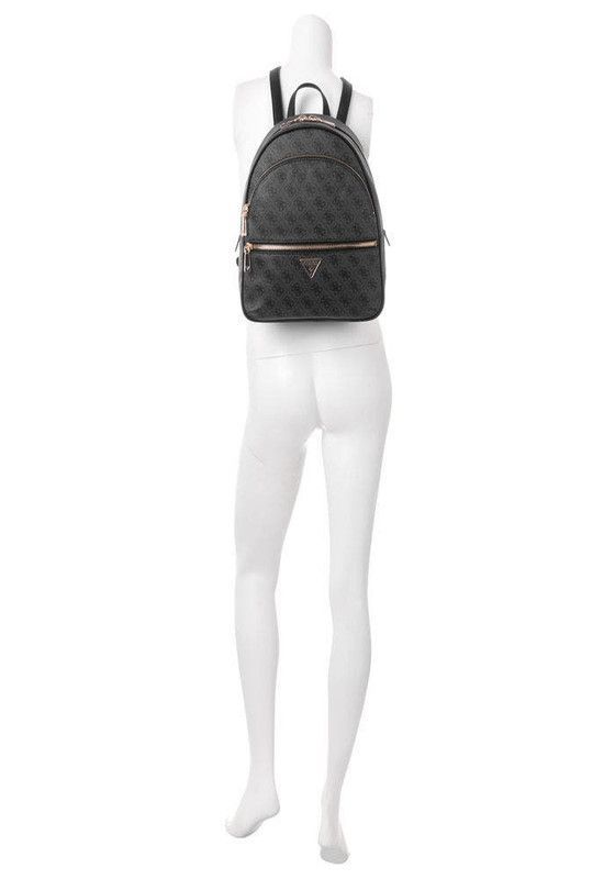 Mochila Guess Mujer Manhattan Large Backpack Carbón-4