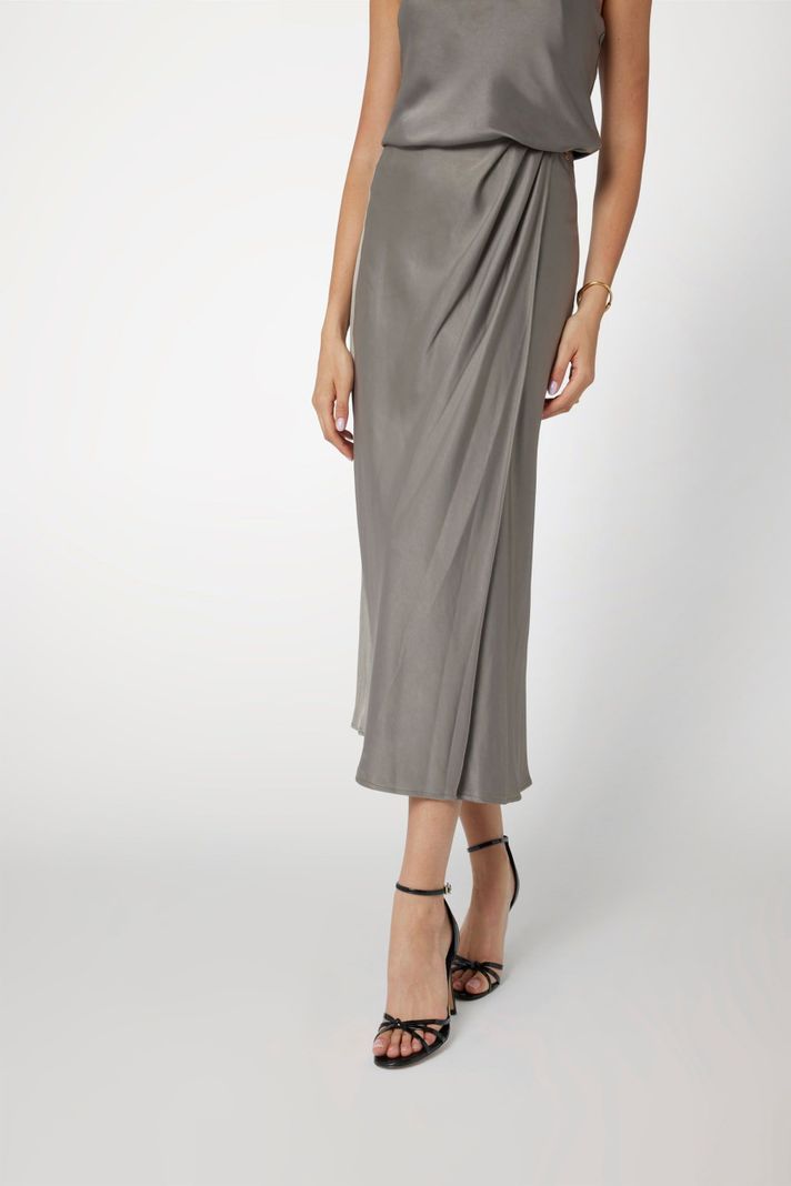 Falda Guess Mujer Anastasia Long Satin Skirt Surtido-0