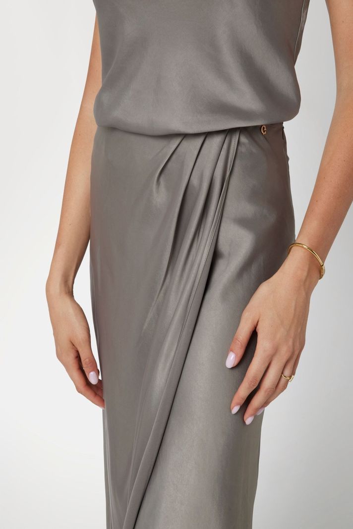 Falda Guess Mujer Anastasia Long Satin Skirt Surtido-3