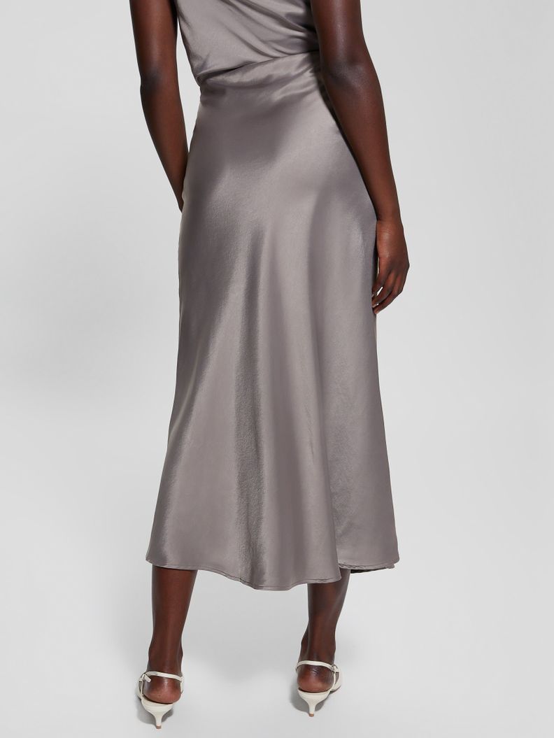 Falda Guess Mujer Anastasia Long Satin Skirt Surtido-4