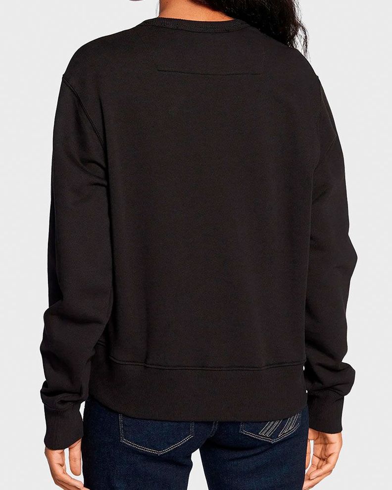 Poleron Guess Mujer Cn Original Fleece Negro-1