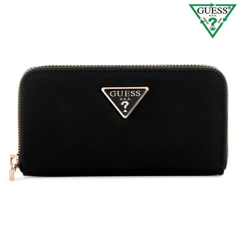 Billetera Guess Mujer Eco Gemma Slg Med Zip Around Negro-0