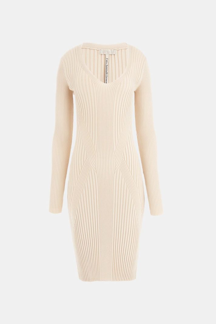 Vestido Guess Mujer Es Isabella Ls Dress Swtr Beige-4