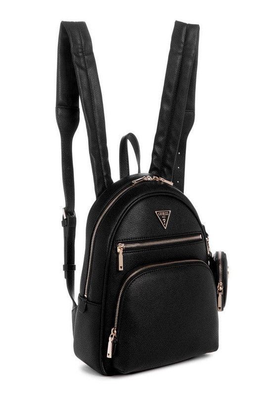 Mochila Guess Mujer Power Play Tech Negro.-1