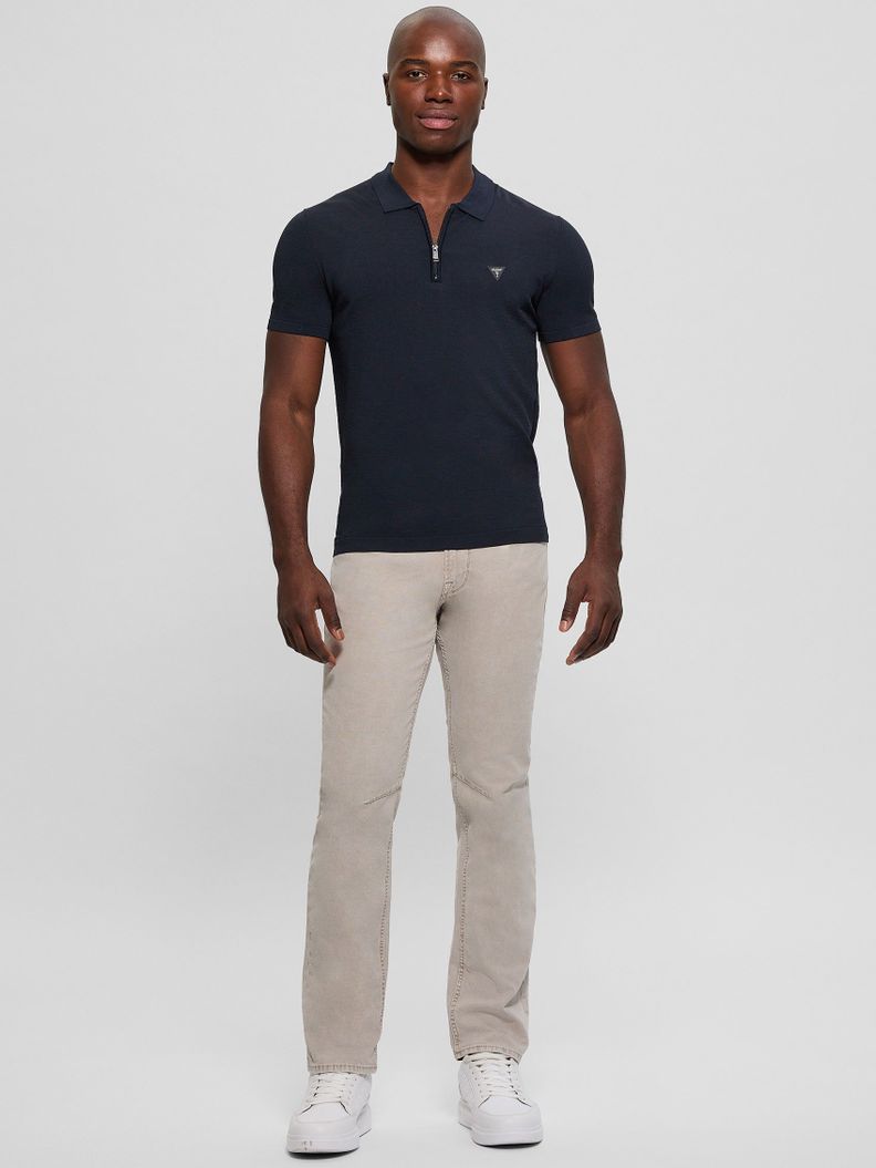 Polera Guess Hombre Dane Tech Ss Polo Swtr Azul-1