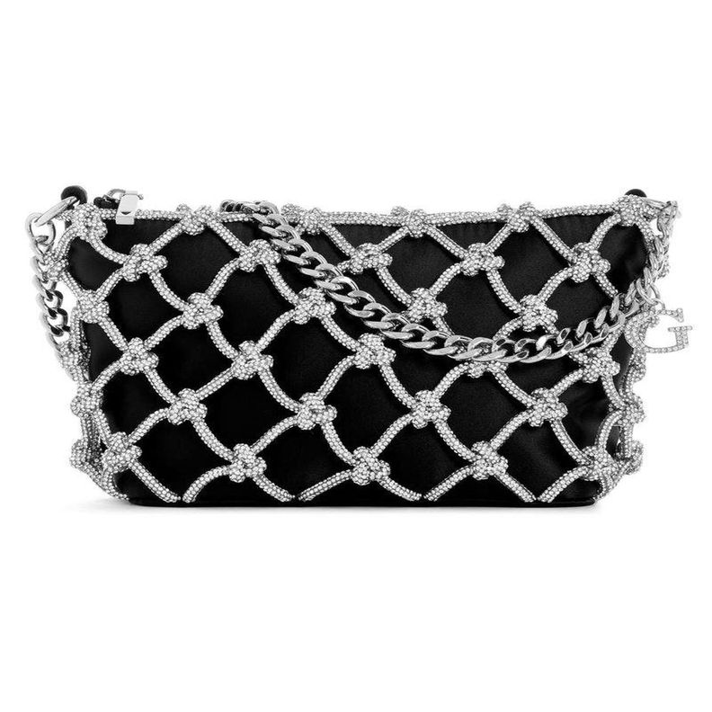Cartera Guess Mujer Zalina Top Zip Shoulder Bag Negro-0