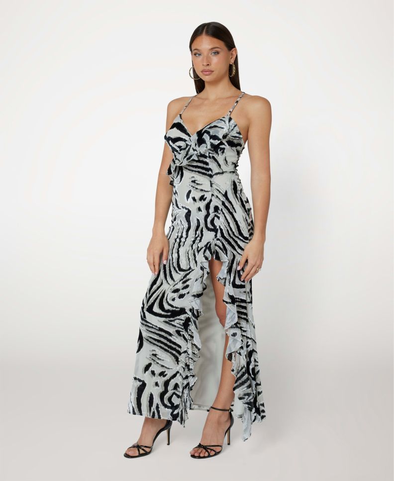 Vestido Guess Mujer Lydie Spaghetti Long Dress Surtido-0