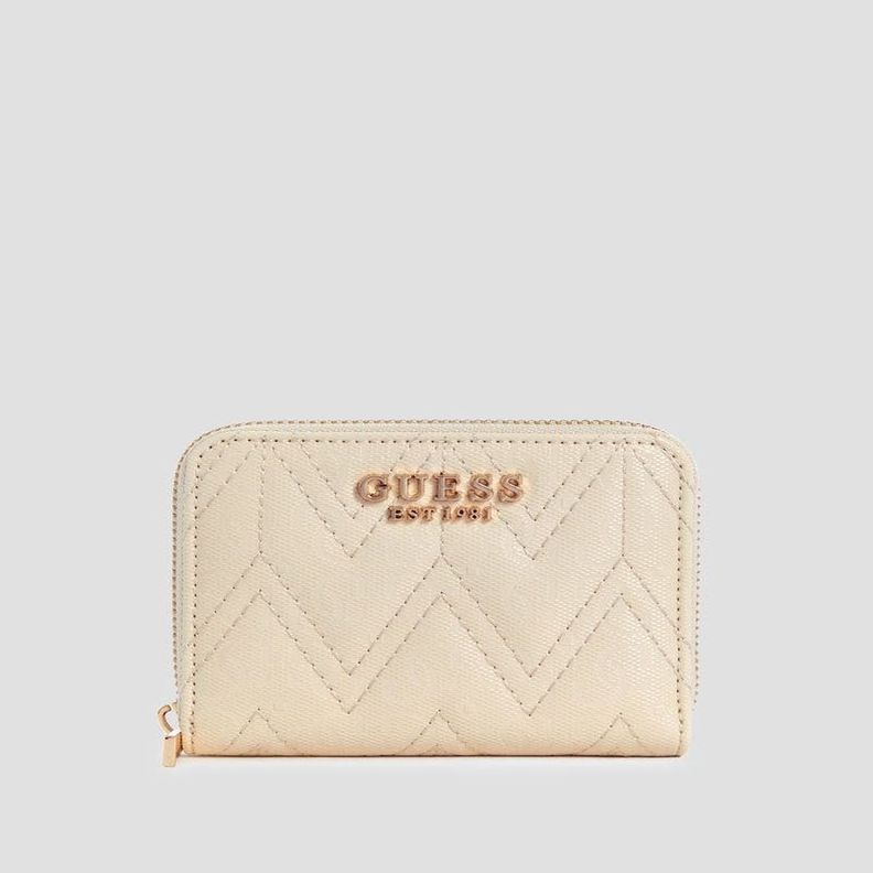 Billetera Guess Mujer Adelard Slg Small Zip Around Café-0