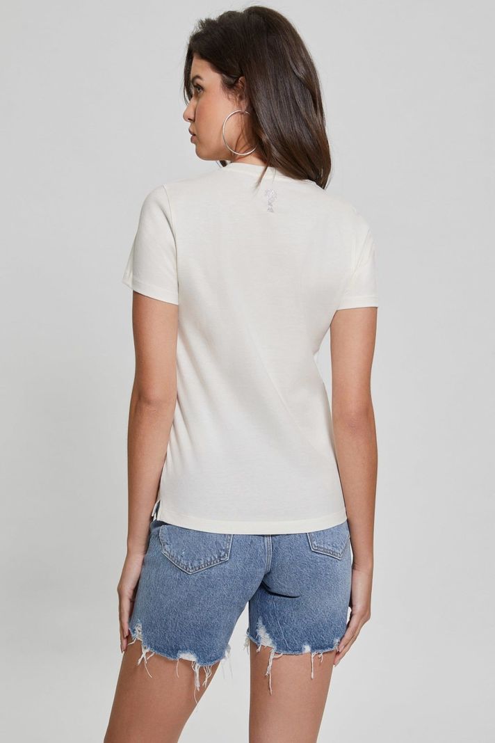 Polera Guess Mujer Ss Cn Pictured Strass Tee Surtido-3